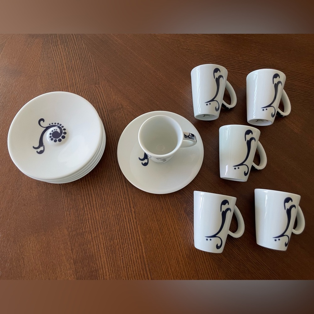 6pc ANCAP Porcelain Espresso Set
